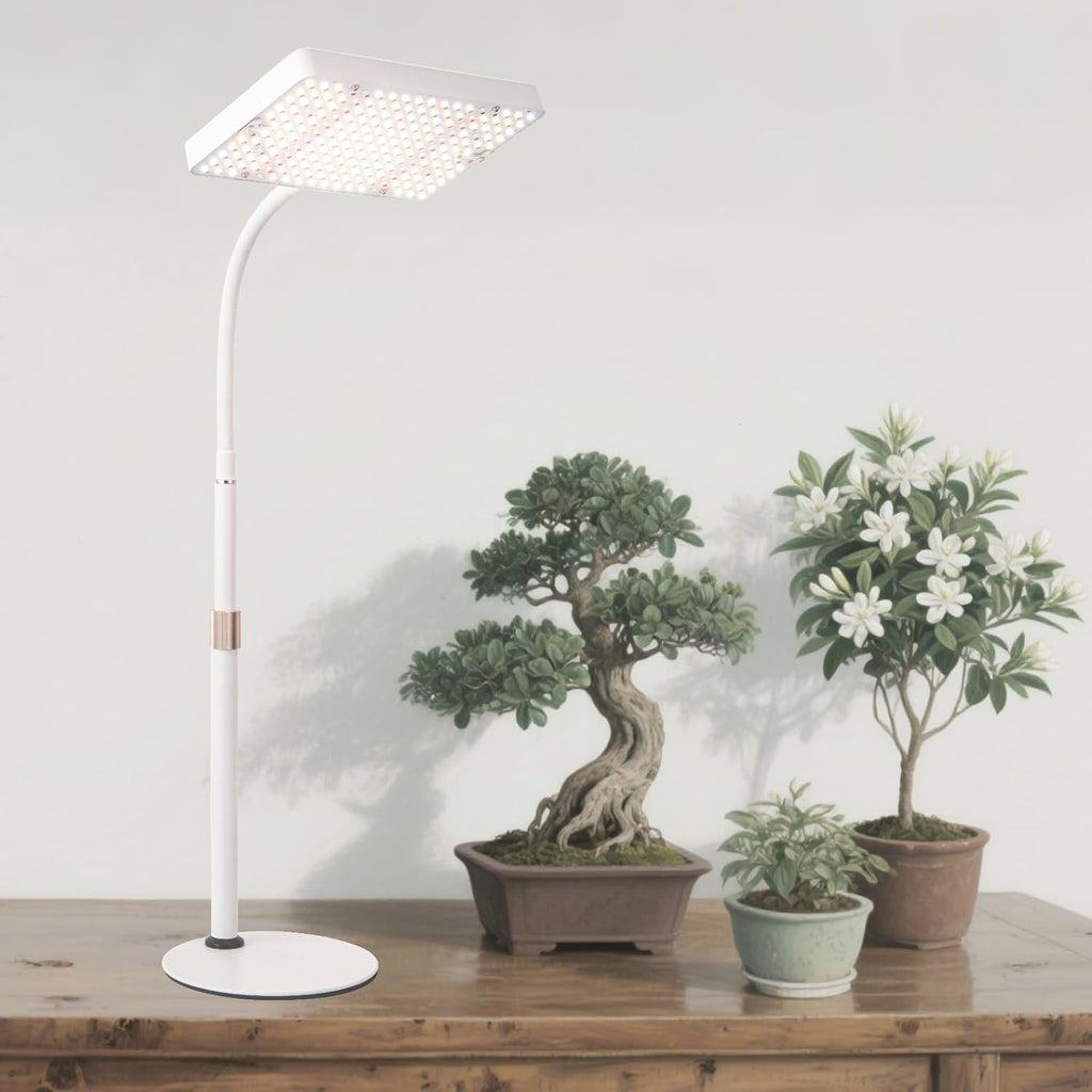 Tabletop Grow Light LED Full Spectrum UV IR, Veg Seed Starting Seedlings Bonsai Houseplant Plant Light, Desk Grow Lights for Indoor Plants, 16"-24" Height Adjustable
