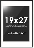 Fun Memories 19x27 Picture Frame, Metal Picture Frame Wall Mounting Horizontally or Vertically - Poster Frame Simple and Elegant Decor for Wall - 1 Pack - Black