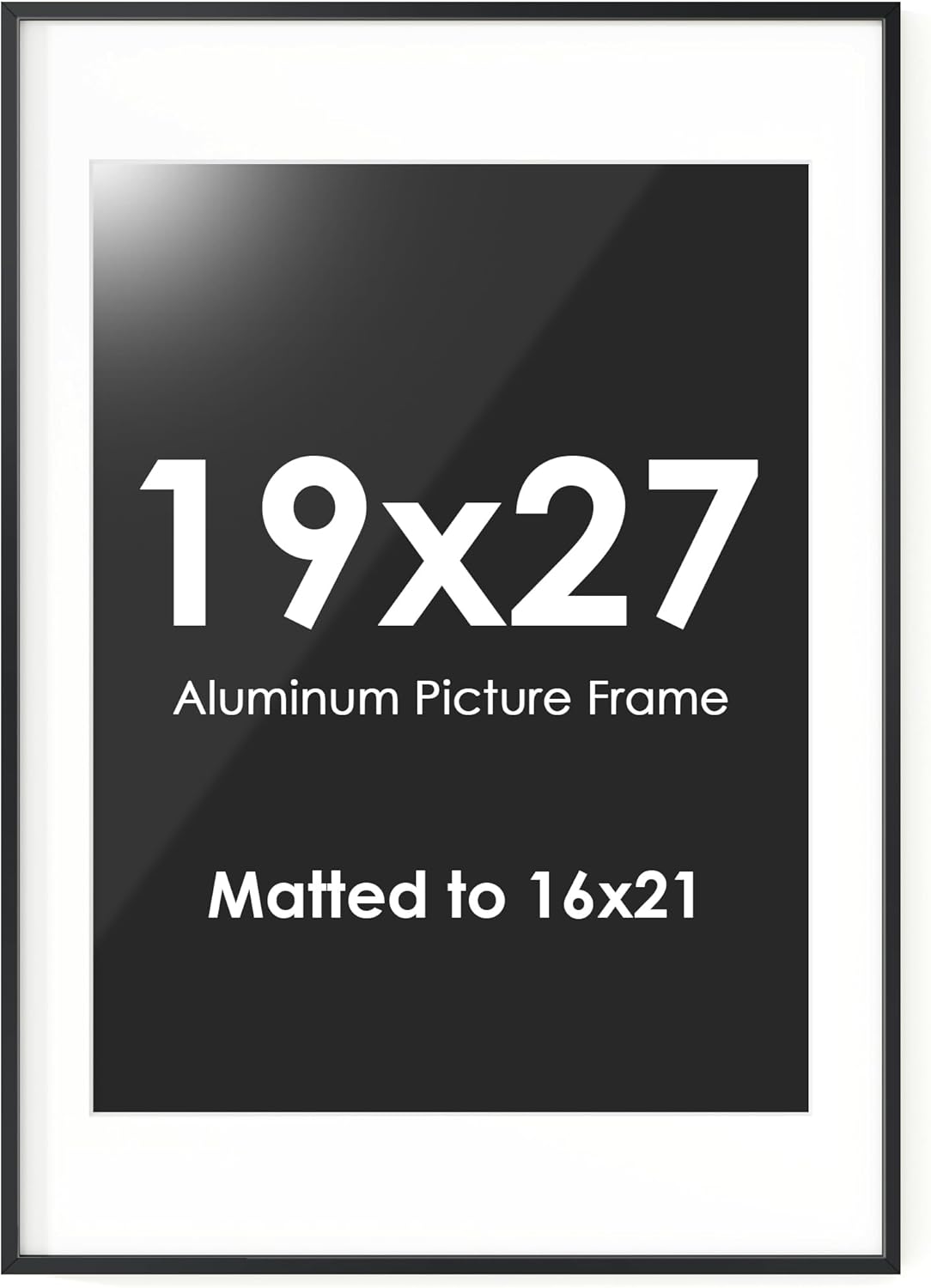 Fun Memories 19x27 Picture Frame, Metal Picture Frame Wall Mounting Horizontally or Vertically - Poster Frame Simple and Elegant Decor for Wall - 1 Pack - Black
