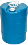 Legacy Food Storage Emergency Water Storage Container, Long Term 15 Gallon Water Tank, for Camping, Prepping, Survival, 15.7" D, 21.5" H, with 2 Heavy Duty Carry Handles