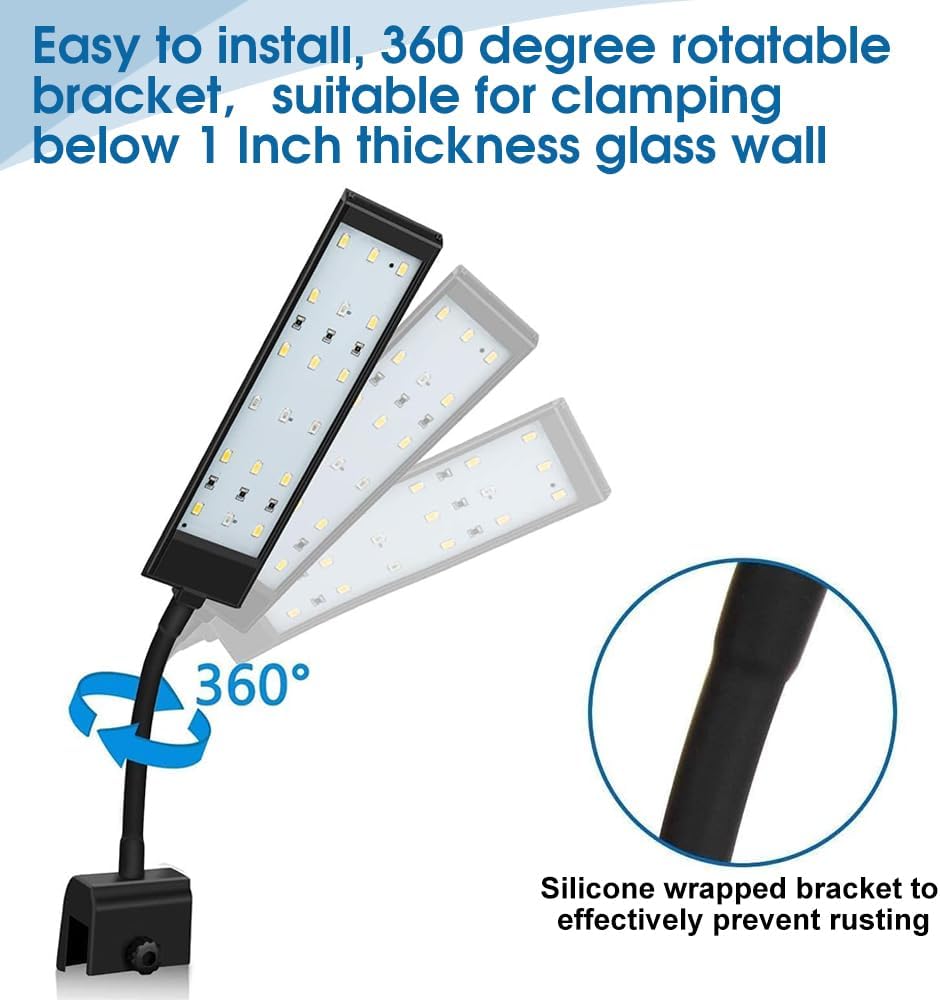 Aquarium Choice Clip Aquarium Light Small Fish Tank Light