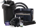 The Pond Guy AllClear Ecosystem Kit – Complete DIY Fishpond with Liner, Pump, UV Filter & Waterfall (1,000-2,000 Gallons) 8' x 11'