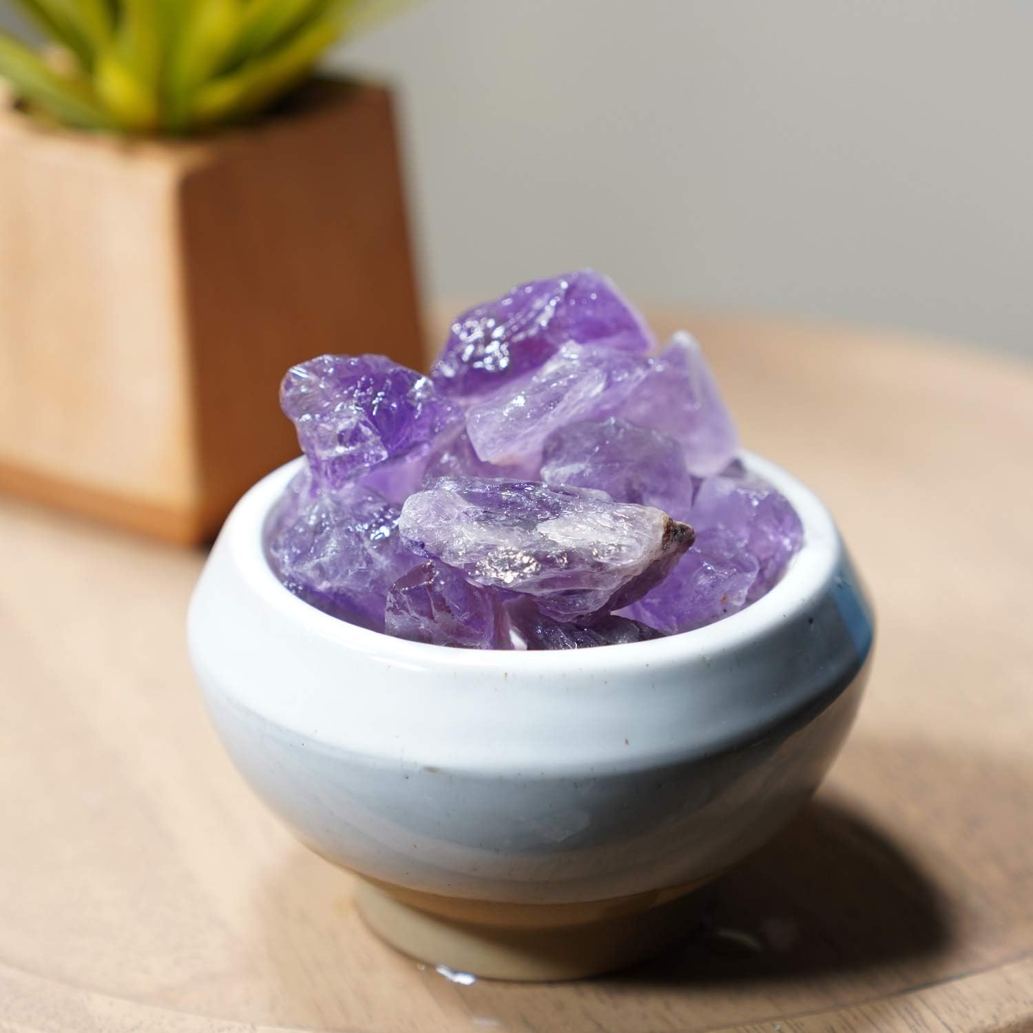 Crystal Allies 3 Pound Bulk Rough Amethyst Reiki Crystal Healing Stones Large 1" from Madagascar