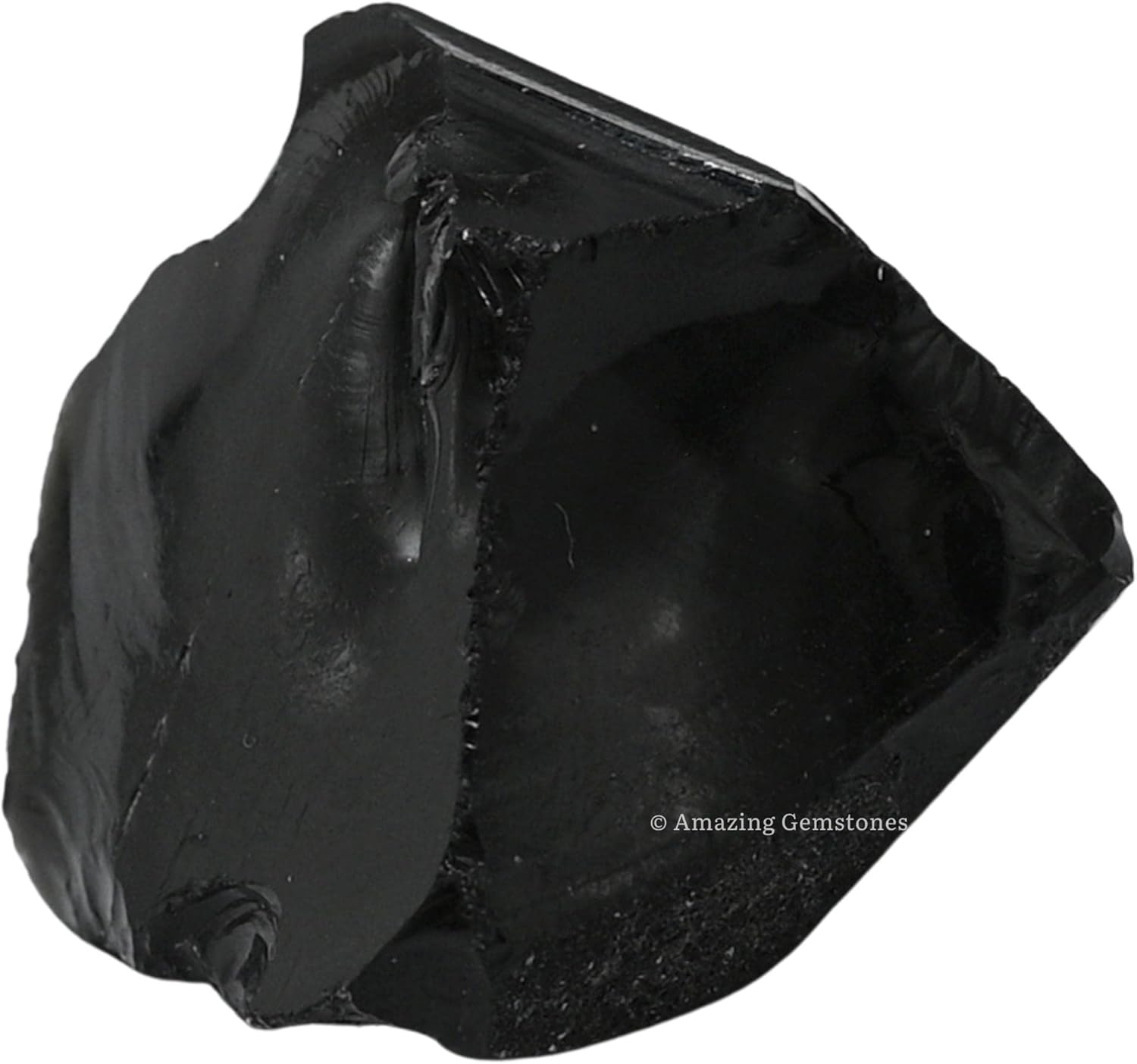 Amazing Gemstone Black Obsidian Raw Crystals and Healing Stones, Natural Rocks for Tumbling and DIY Raw Stones and Crystals (1 LB)