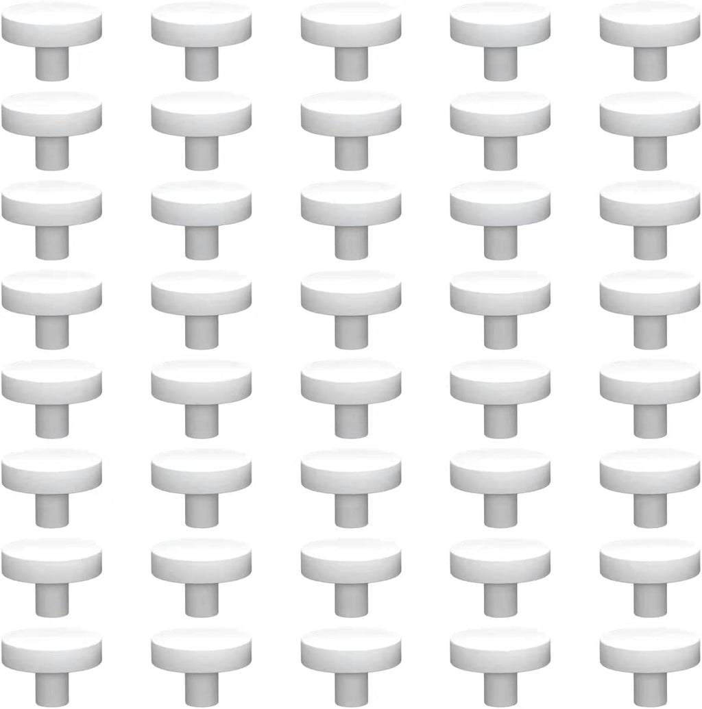Ceramic White Coralline Coral frag Plugs Coral frag Base Round/Big Size Round/Hexagon (round24mm40pcs)