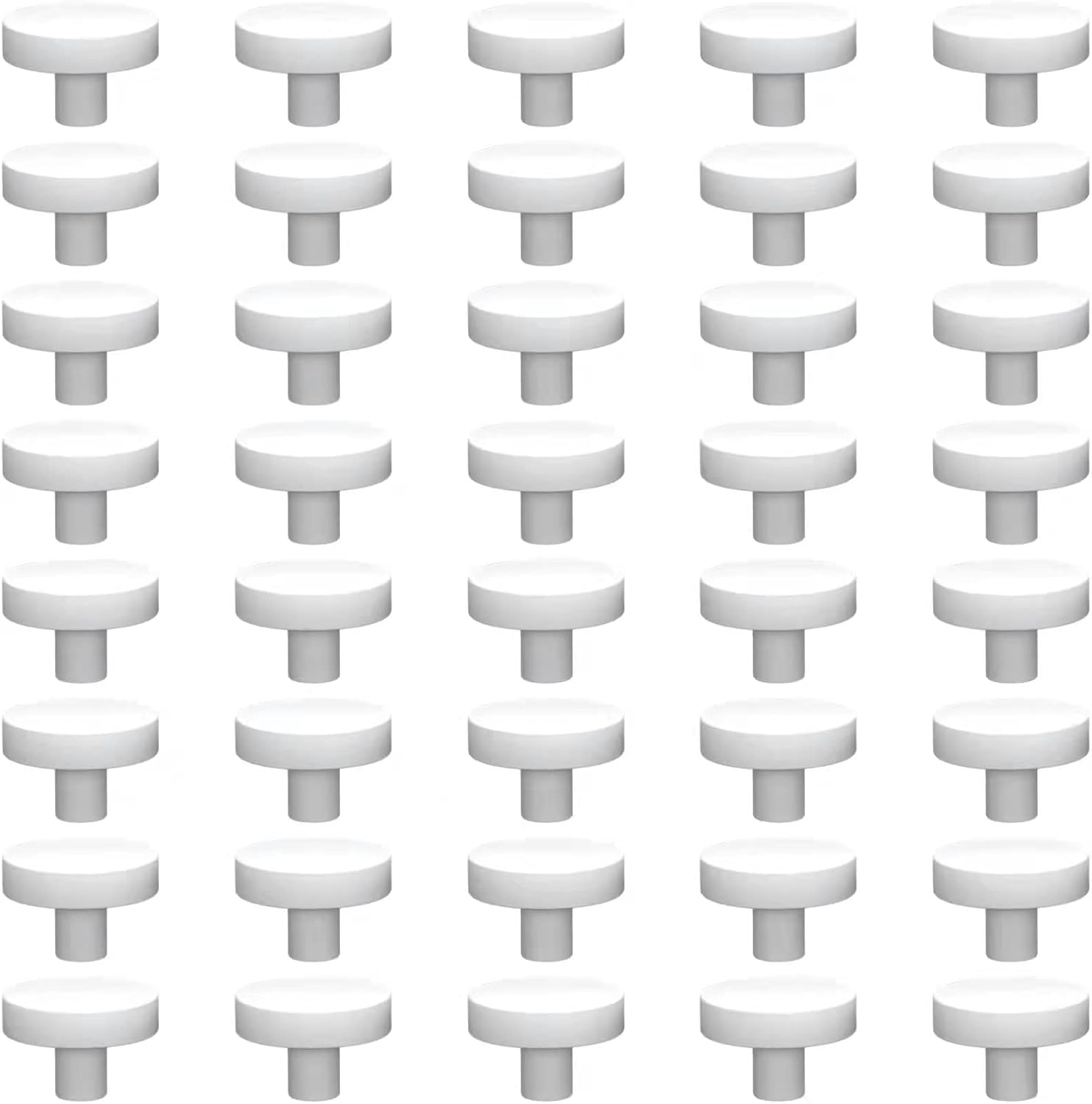 Ceramic White Coralline Coral frag Plugs Coral frag Base Round/Big Size Round/Hexagon (round24mm40pcs)