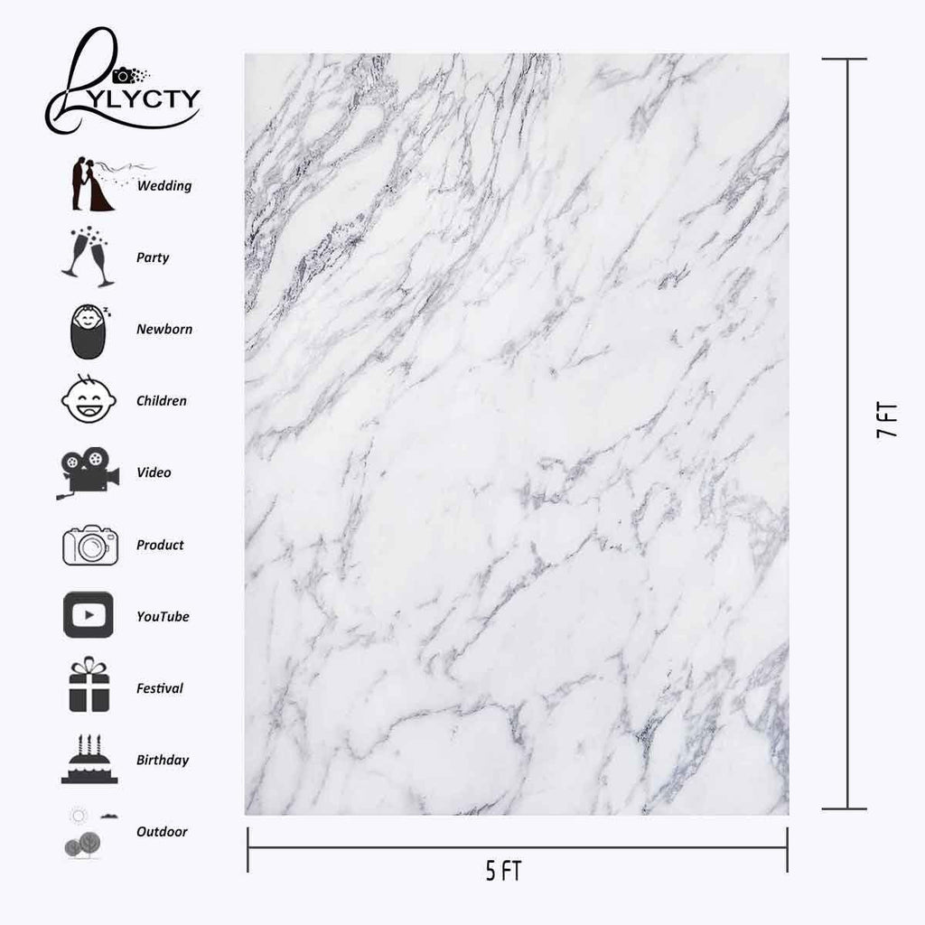 5X7ft Customized Backdrop Marble Texture Pattern Studio Photography Backdrop Props LYGE614