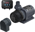hygger 24V DC Water Pump Quiet Inline/Submersible Saltwater Aquarium Pump with LCD Display Controller 800 GPH Return Pump for Coral Reef Tank Sump