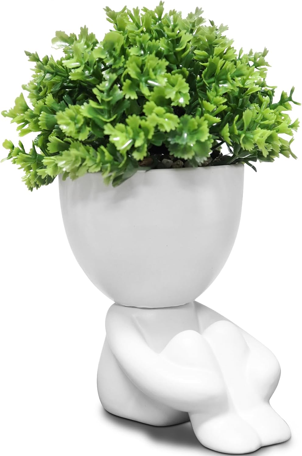 Zerzsy Cute Fake Plants,Home Bedroom Bathroom Office Shelf Office Wall Room Farmhouse Decor Artificial Plants - Set of 1