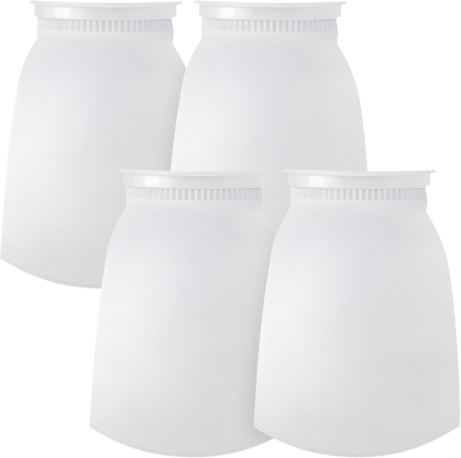 Tudomro 4pcs 7 Inch Ring Filter Socks Aquarium Filter Bags Micro Fish Tank Aquarium Socks for Fish Tank Freshwater Saltwater Aquariums, 7 Inch Ring Diameter by 12 in Long