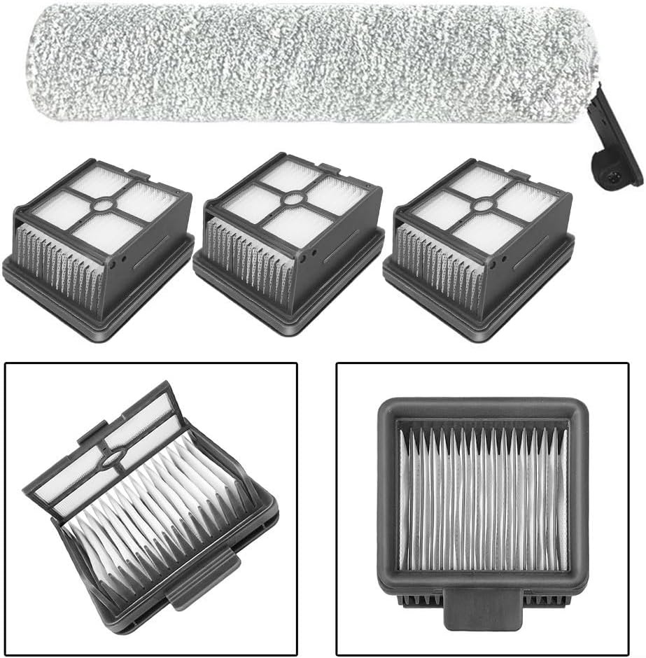 Roller Brush and HEPA Filter Set for G10 for Combo Cordless for Dreame H12S H12S AE Wet Dry Vacuum Cleaner Replacement Parts