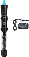 AQUANEAT Aquarium Heater, 100W Fish Tank Heater, Adjustable Submersible Water Thermostat with Digital Thermometer