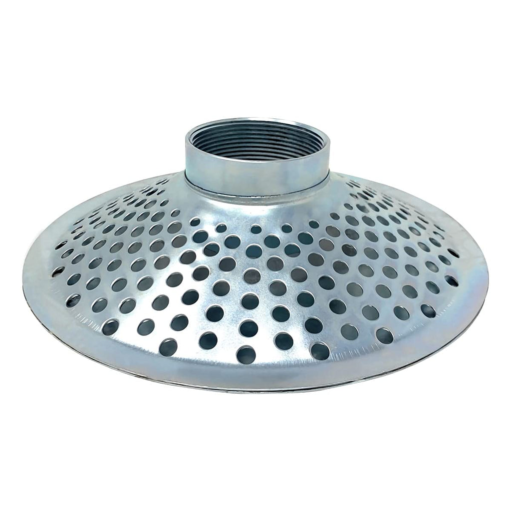 Gloxco 3" Skimmer Suction Strainer, Top Hole, Zinc Plated Steel (STR-SKTH300)