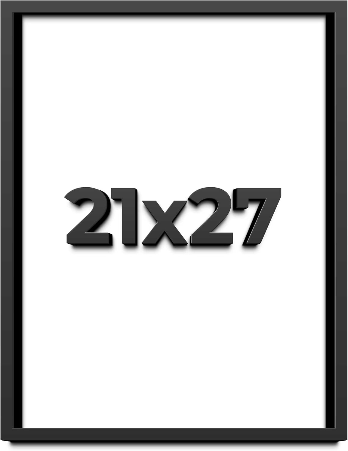 21x27 Shadow Box Frame Black | 1 Inch Deep Solid Wood Shadowbox Display Frame | UV Resistant Acrylic Plexiglass, Acid Free Backing, and Hanging Hardware | Dugan Picture Frame Style