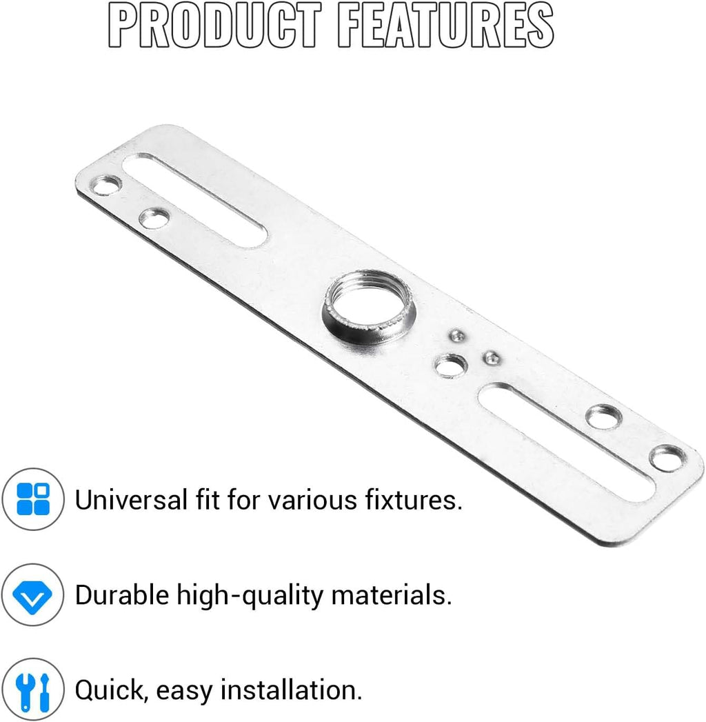 4" Ceiling Light Fixture Mounting Bracket Kit, 4Pcs Universal Lamp Crossbar Hardware Set for Chandelier & Wall Lights, Silver