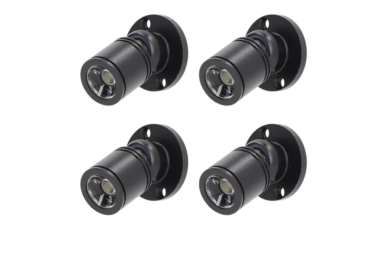 5V LED Mini Spotlights Colorful - Dimmable 1.5W 150lm Tiny Spotlights for Displays with Wireless Dimmer - Pack of 4