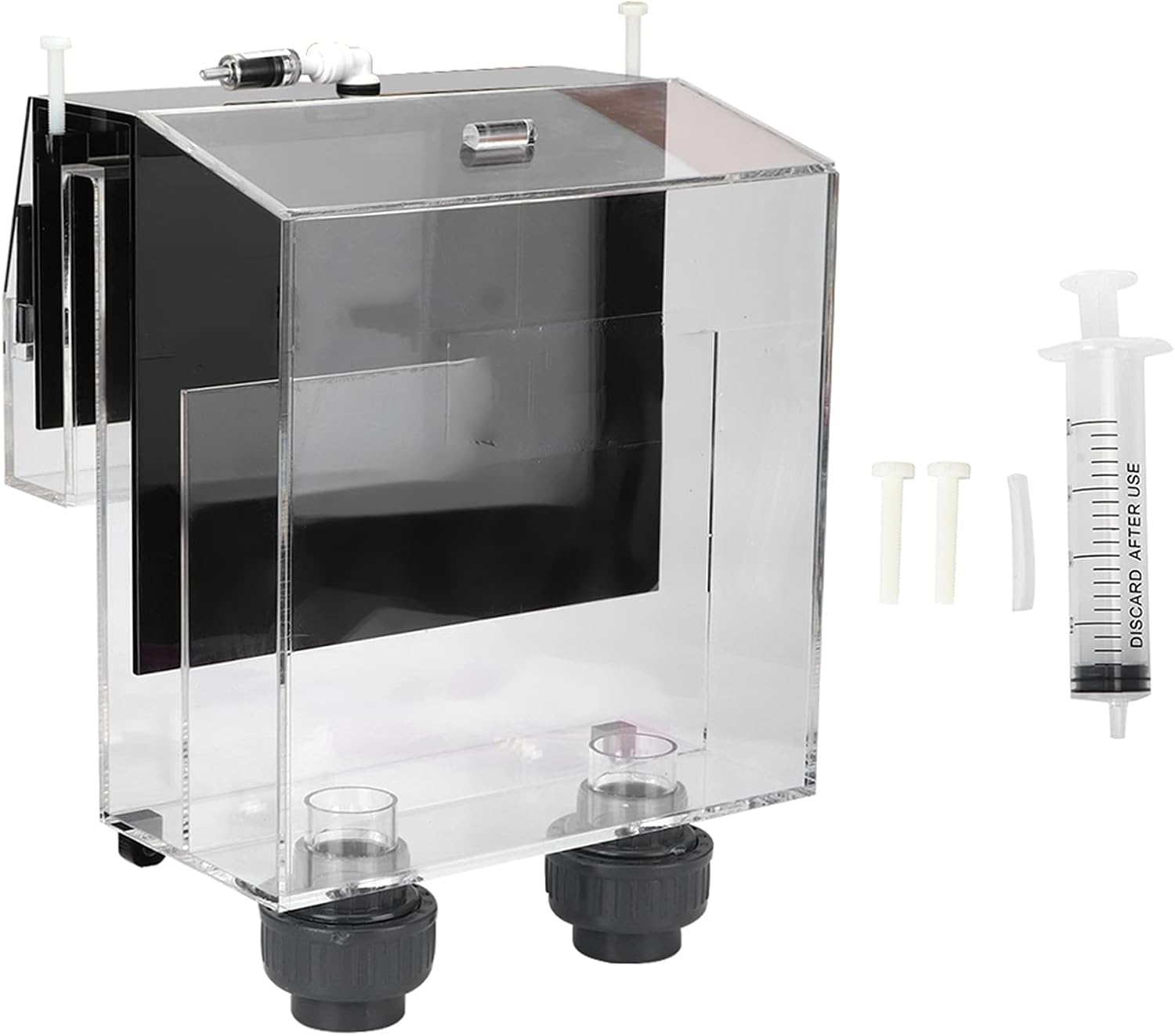Quality Acrylic Self Start Siphon Hang On Overflow Box Super Quiet for Fish Tank Aquarium