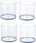 4 Pack Clear Acrylic Vase for Centerpieces 5.9x5.9 Inch Cylinder Wide Mouth Vase for Flowers, Home Decorative, Office, Wedding Party
