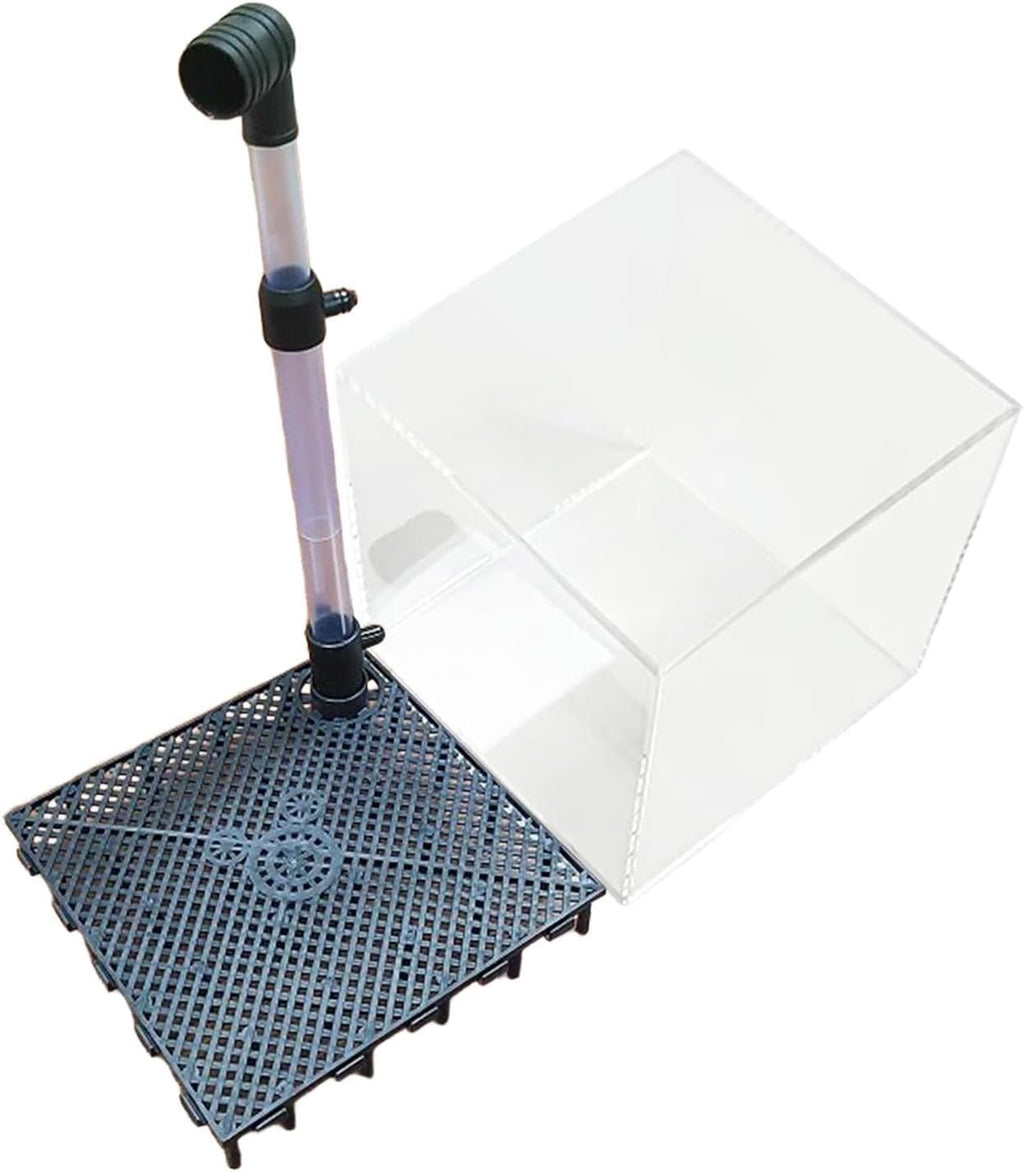 Acrylic Undergravel Box with Hose, Suitable for and Fish Aquariums