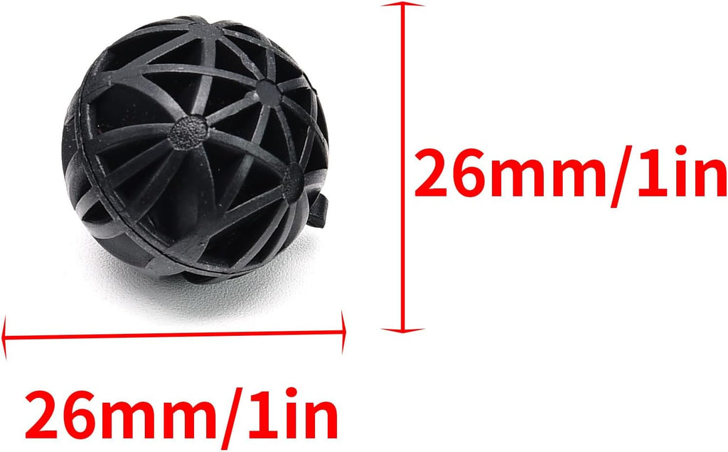 Surf turtle Bio Balls Filter Media100 Pcs 1-Inch Aquarium Bio Balls Filter Media for Fish Tank, Aquarium, Pond Filter Media