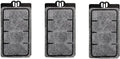 Aquarium Filter Cartridges Suit for 3.5W 280L/H Low-Water Fish Tank Filter Turtle Tank Reptiles Amphibians Frog Crab Cichlids Newt Filter Plate(Cartridges-3PCS)