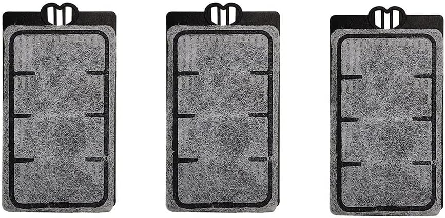 Aquarium Filter Cartridges Suit for 3.5W 280L/H Low-Water Fish Tank Filter Turtle Tank Reptiles Amphibians Frog Crab Cichlids Newt Filter Plate(Cartridges-3PCS)