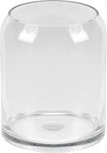 13" High 10.6" Wide Large Handmade Clear Modern Glass Vase, Glass Flower Vase, Scandinavian Glass Vase, Glass Container, Glass Terrarium, Hurricane, Fish Bowl, Centerpiece (Clear, 10.6"x13")