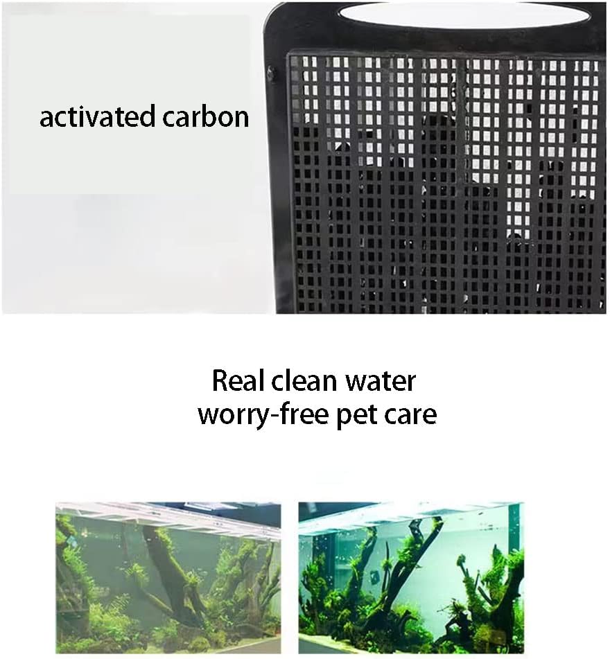 Aquarium Filter Cartridges Suit for 3.5W 280L/H Low-Water Fish Tank Filter Turtle Tank Reptiles Amphibians Frog Crab Cichlids Newt Filter Plate(Cartridges-8PCS)