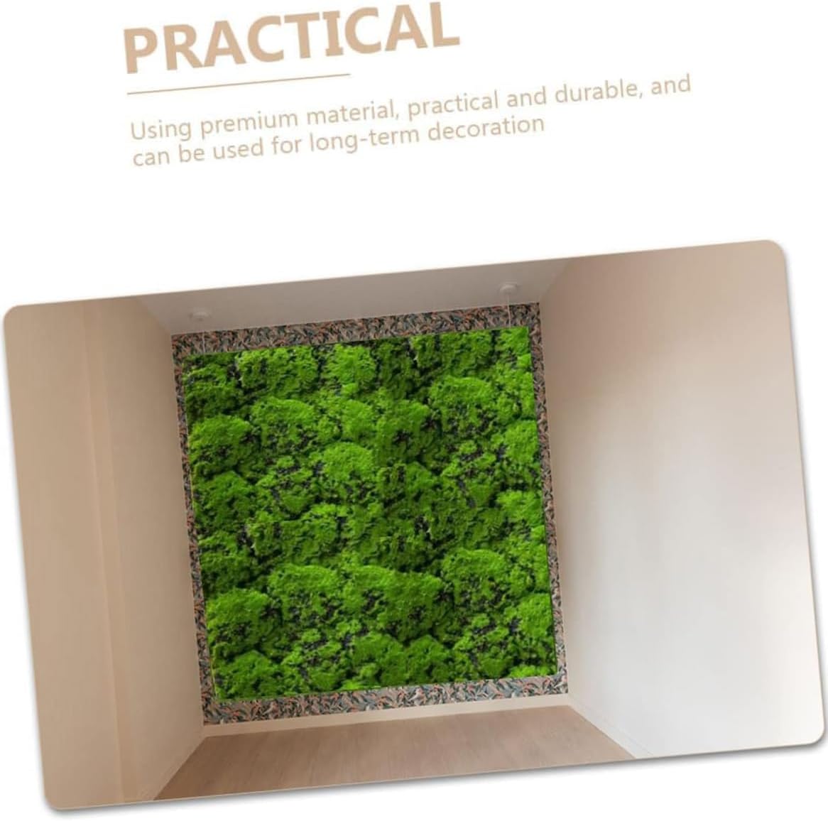 Artificial Moss Turf, 1x1m(3.2x3.2ft) DIY Simulation Artificial Moss for Patio, Balcony, Deck, Yard, Art Wall, Florist Decor