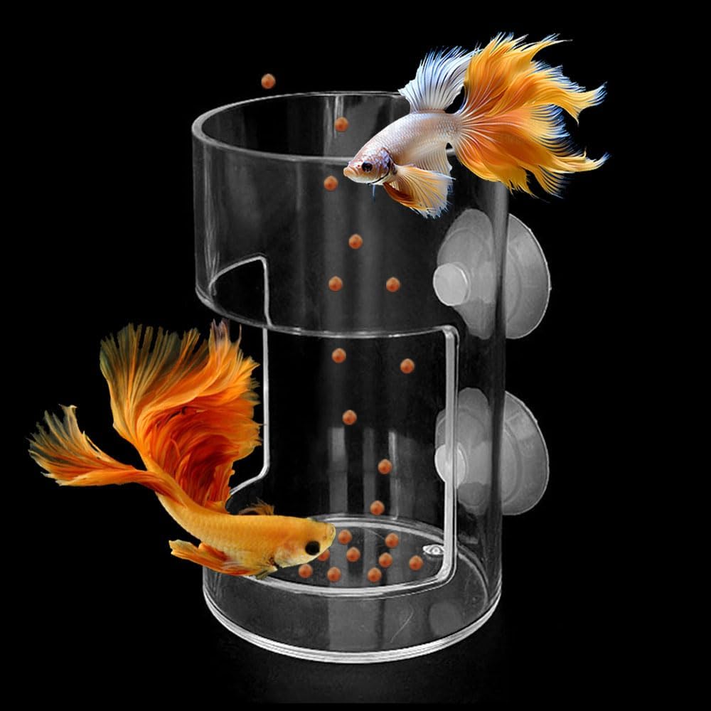 Fish Feeder Orbicular Automatic Fish Feeders Reduced Filter Clogging Tank Suitable for All Kinds of Food Tank Accessories