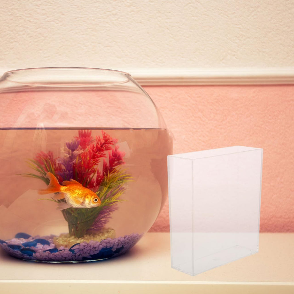 Kisangel Portable Transparent Fish Observation Box Small Lightweight Betta Fish Tank Breeding Container Easy to Use for Aquarium and Desktop Viewing