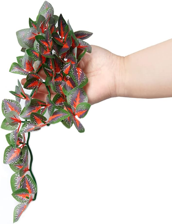 Dsoar 30cm/12in Aquarium Decorations Plants Artificial Fake Plastic Water Grass Plants for Fish Tank Aquarium Decor Artificial Hanging Plants