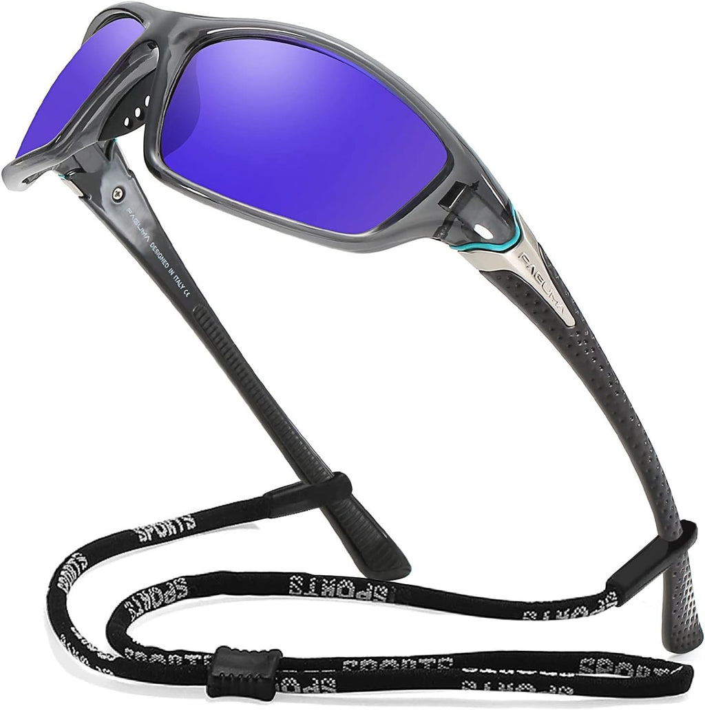 FAGUMA Sports Polarized Sunglasses For Men Cycling Driving Fishing UV400 Protection