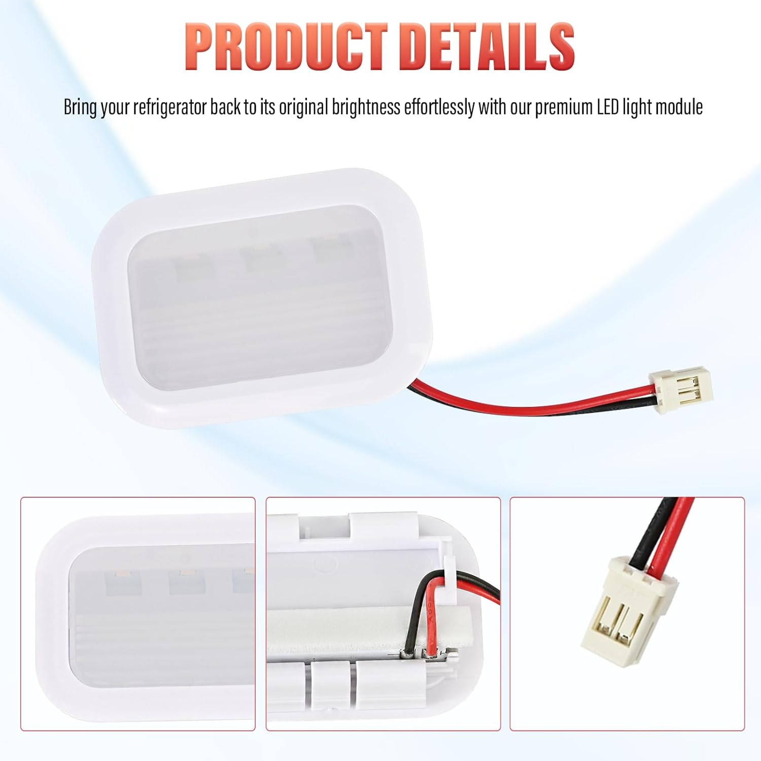 W11483116 Refrigerator LED Light Module For Whirlpool Replacement W11483116, W11228040, AP6990551, PS16221108