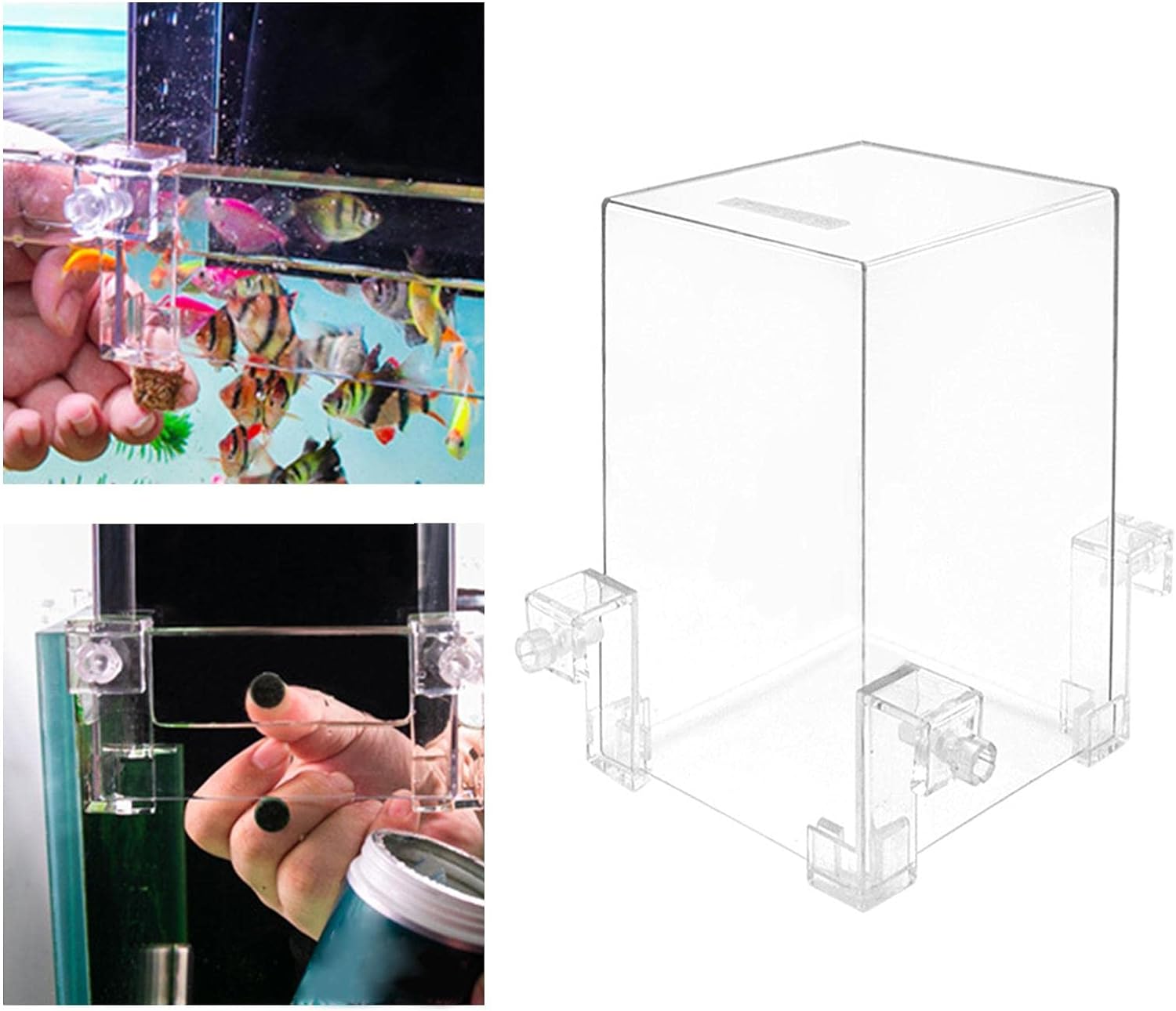 Negative Pressure Fish Tank - Clear Fish Elevator Water Auto-Refill Vacuum Suspended Fish Tank Water Level Maintenance, Increase Fish Activity Area, Aquarium Decoration