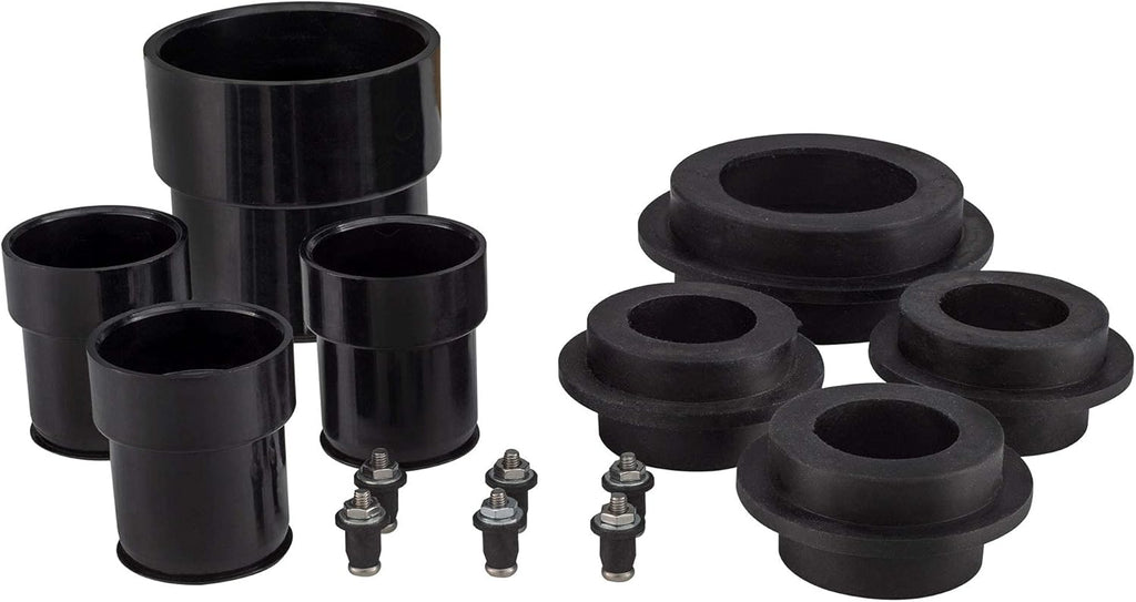 RecPro 25 Gallon RV Holding Tank 53" x 20" x 8" | Black Waste Water | 1138 | Includes Universal Installation Fittings Kit | Made in America
