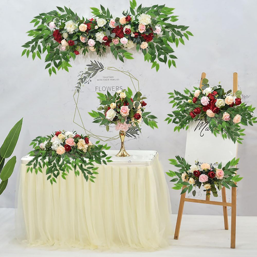 Artificial Italian Ruscus Greenery Stems, 20 Pack Faux Green Leaf Garland Branches Hanging Greenery Spray for Wedding Bouquet Arch Table Centerpiece Home Decor