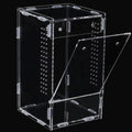 Jumping Spider Habitat Enclosure Spider Terrarium Transparent Amphibian Acrylic Enclosure Box for Spiders, Arthropods, Amphibians