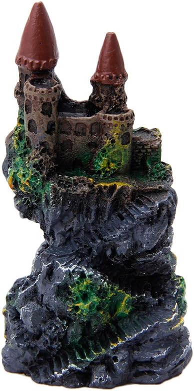 Aquarium Resin Decoration for Fish for Tank Rock Cave Small Hideouts European Castles Ornaments Supplies Driftwood