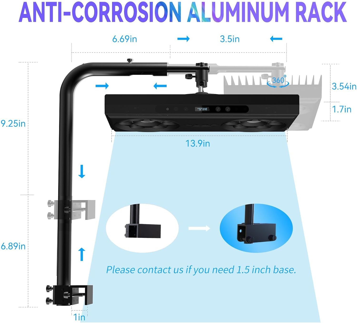 Aquarium Light- 140W Reef Light Wide Coverage Sunrise Sunset Moonlight Saltwater Lights for Coral with Master Slave Group Control & Timer & Screen