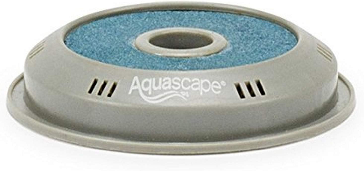 Aquascape 75000 Pond Air 2 (Double Outlet Aeration Kit) & Pond Air Replacement Aeration Disc 4-inch 75005, Gray