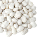 Mr. Fireglass 5lb White River Rocks, 3/8 inch Natural Decorative Polished Pebbles Aquarium Gravel Stones for Landscaping, Indoor Plants, Vase, Succulent, Fish Tank