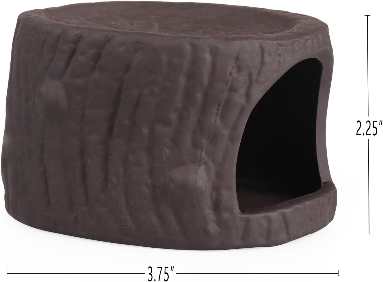 Aquarium Decorations Fish Tank Ceramic Clay Stump Decor for Betta Fish Goldfish Hiding Breeding Pass Through