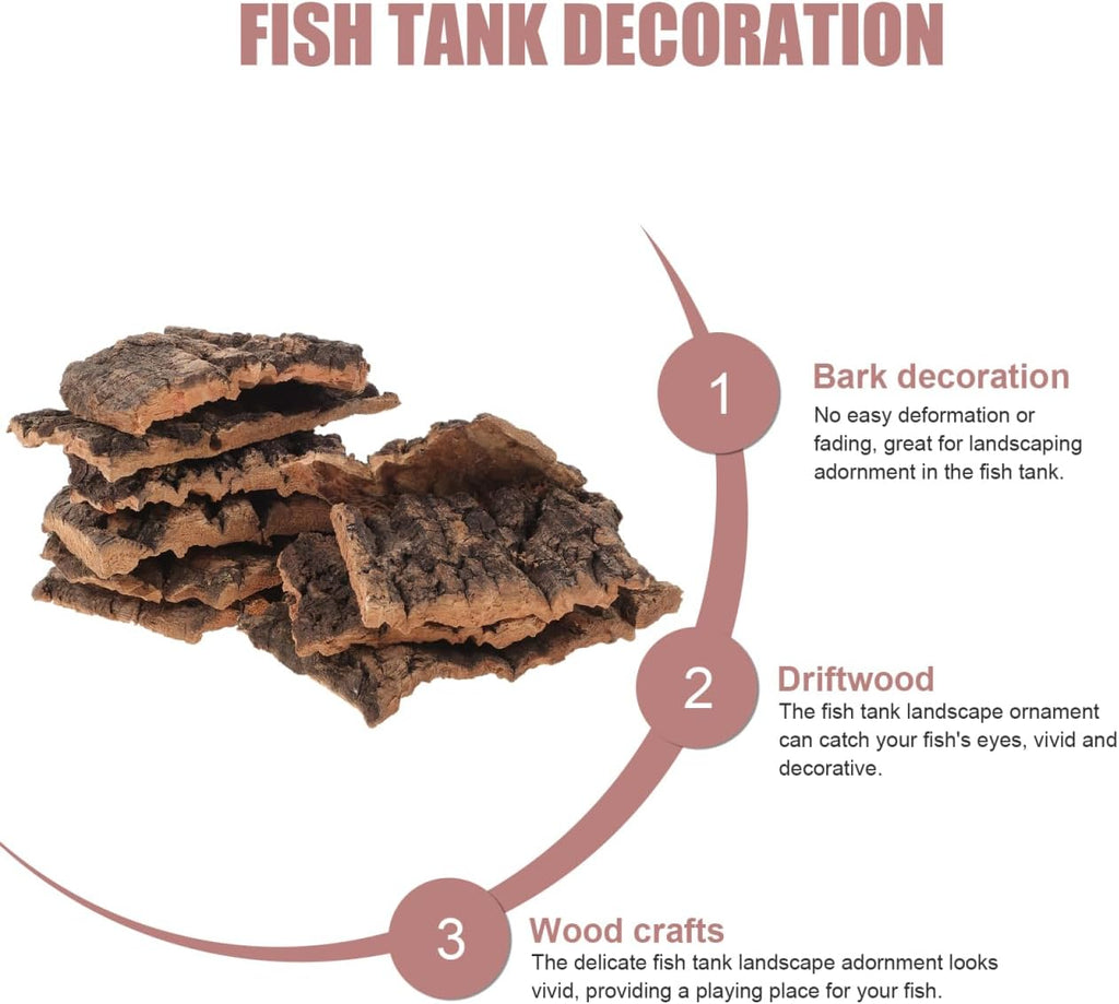Cork Bark Background, Reptile Tank Tree Backdrop Wall Decor Habitat Climbing Mat Decoration for, Lizard, Turtle, Gecko, Bearded Dragon, Frog