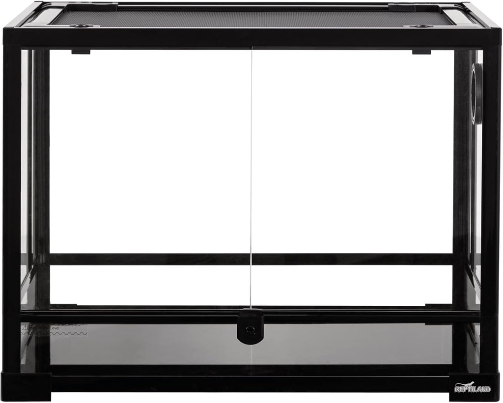 Trixie 32 Gallon Glass Terrarium, Double Hinged Doors, Mesh Top, Waterproof Base