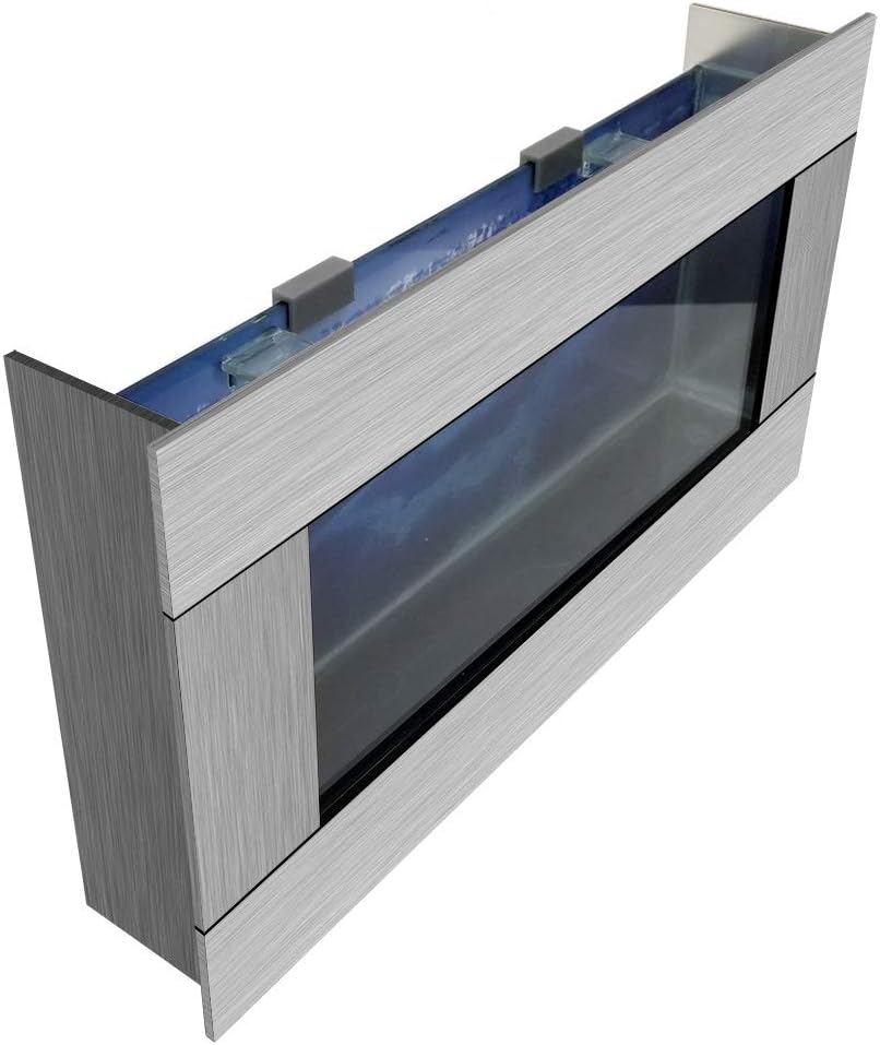 Aussie Aquarium 2.0 View Slim Wall Mounted Fish Tank Kit | 2 Gallon, 4.5" Deep | LED Light, Filter, Decor Kit, Easy Setup