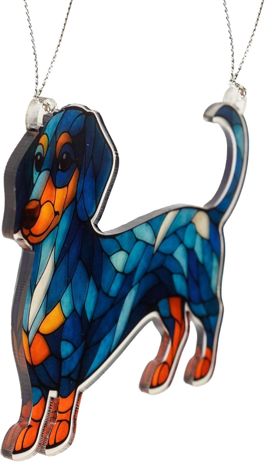 Dachshund Gifts for Women, Dachshund Ornament, Weiner Dog Gifts, Funny Christmas Dachshunds Decor, Wiener Dog Christmas Ornament, Holiday Dogs Lovers Gift Idea, Cute Puppy Decorations for Tree 2025
