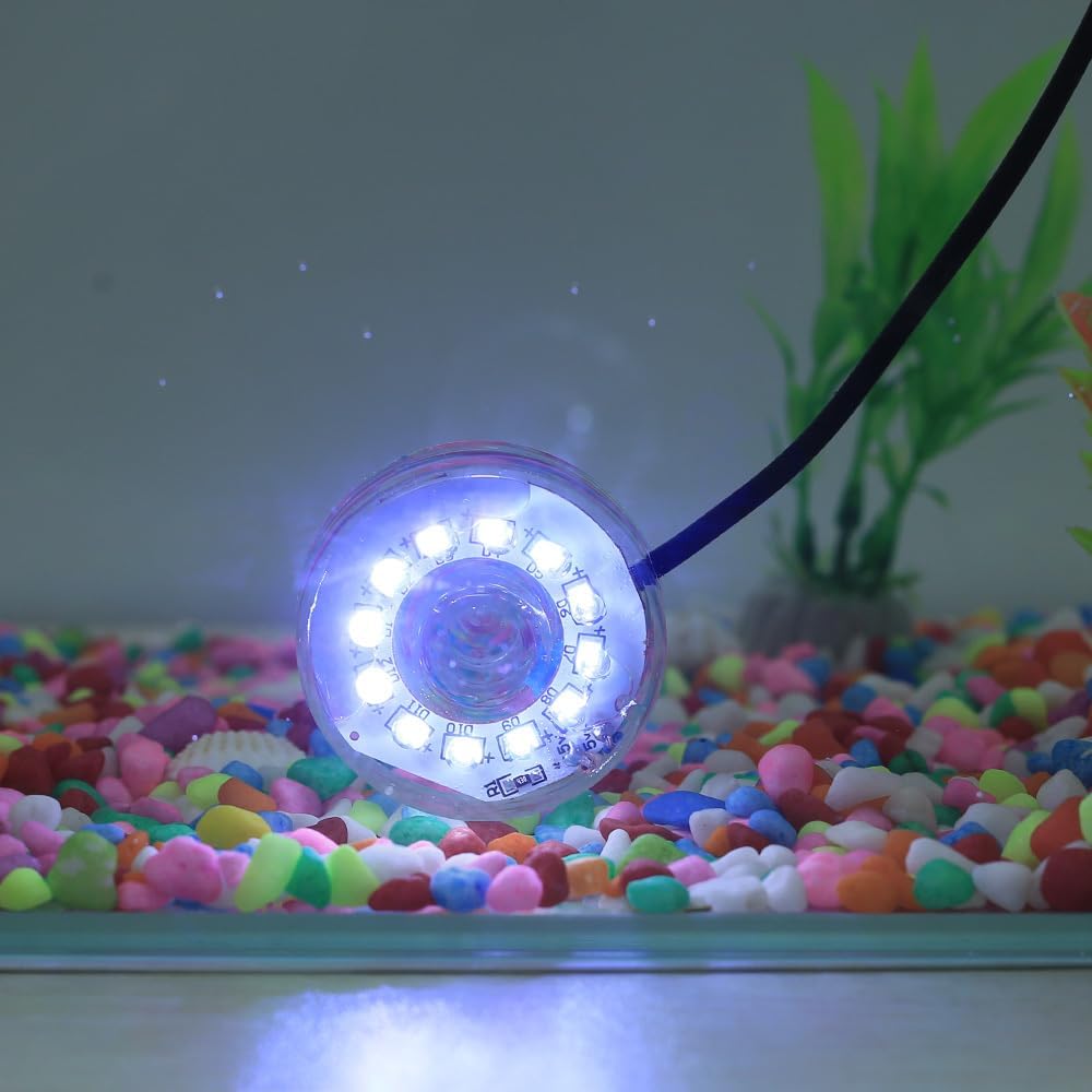 DONGKER LED Aquarium Light,Colorful Waterproof USB Fish Tank Lamp with Fixed Suction Cup for Aquariums Fish Tanks
