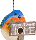 Topadorn Bird Houses for Outside Hanging, Hanging Resin Garden Bird House Decoratvie Birdhouse
