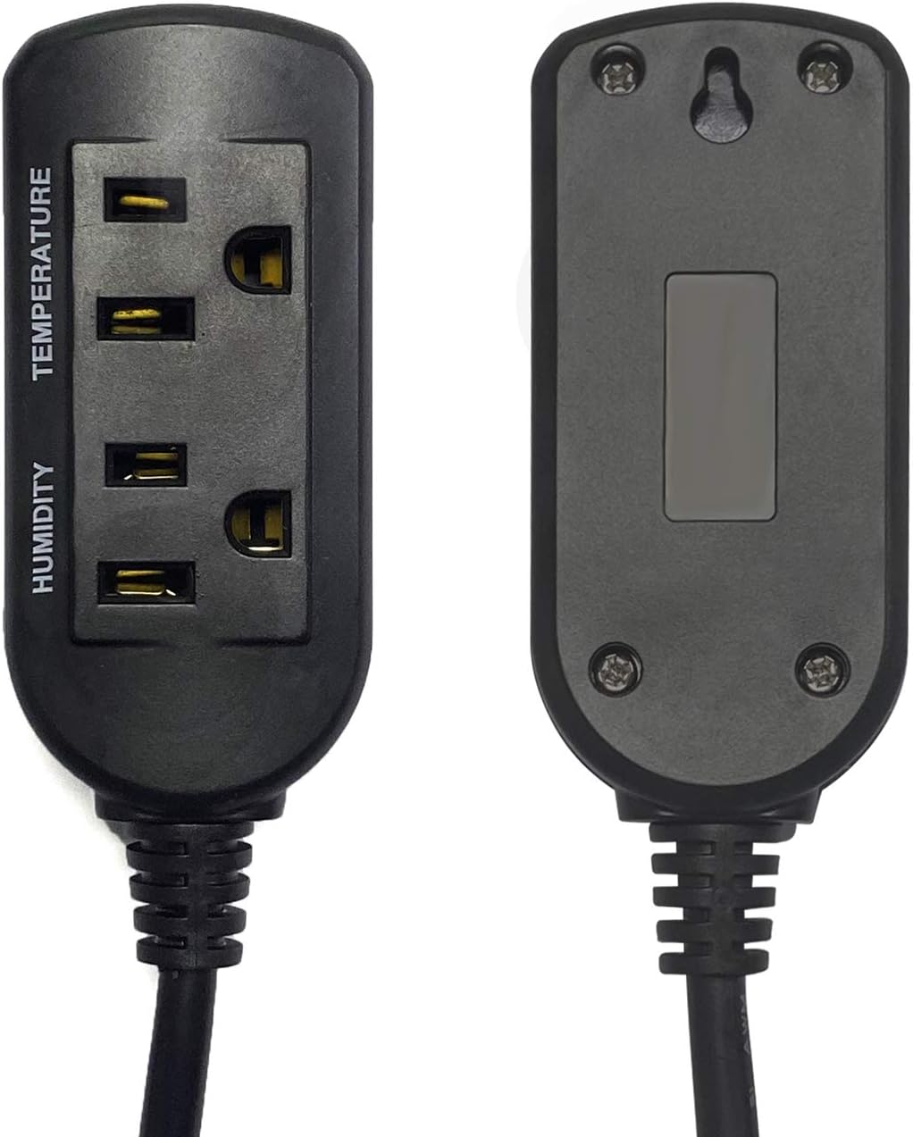 Temperature & Humidity Controller - Outlet Plug-in Thermostat & Humidistat for Reptiles & Greenhouses - Dual Stage Pre-Wired Electronic Controller